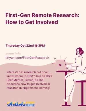 First-Gen Remote Research: How to Get Involved Interested in research but don't know where to start?