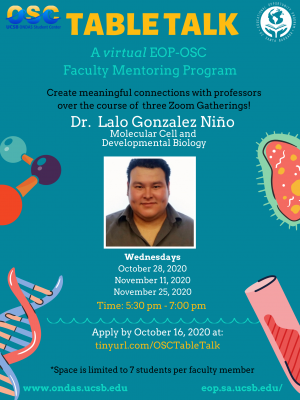 Table Talk with Dr. Lalo Gonzalez Niño