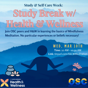 Study Break with UCSB'S Health & Wellness